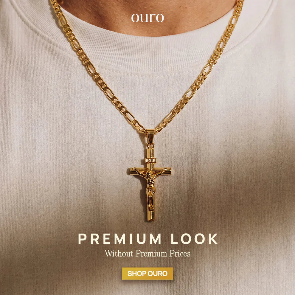 VeryVelora™ 14K Gold-Plated Crucifix Chain