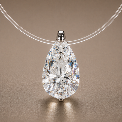 Invisible Floating Crystal Necklace