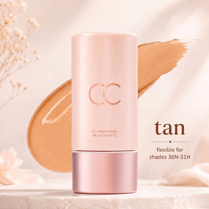 CC color-correcting tinted serum+SPF 30 mineral setting powder