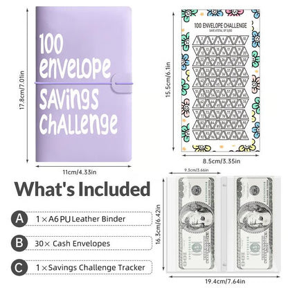 🔥💸100 Envelope Saving Challenged Book