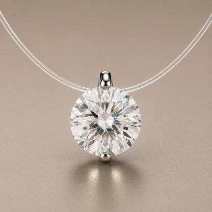 Invisible Floating Crystal Necklace