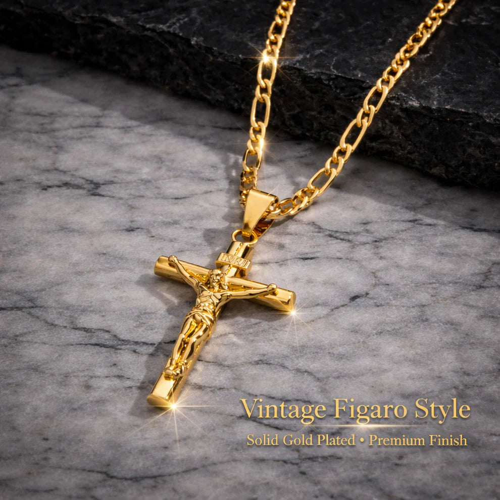 VeryVelora™ 14K Gold-Plated Crucifix Chain