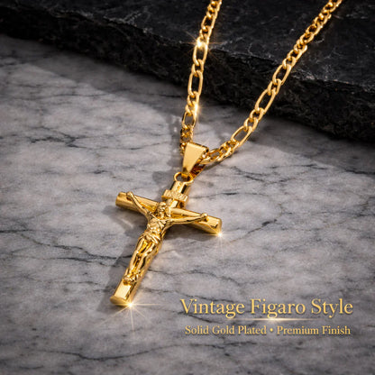 VeryVelora™ 14K Gold-Plated Crucifix Chain