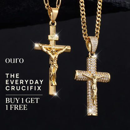 VeryVelora™ 14K Gold-Plated Crucifix Chain