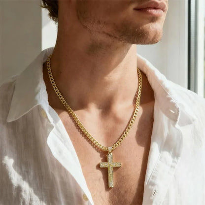 VeryVelora™ 14K Gold-Plated Crucifix Chain